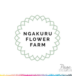 Logo Design by Page Design Ltd for Ngakuru Flower Farm, NZ