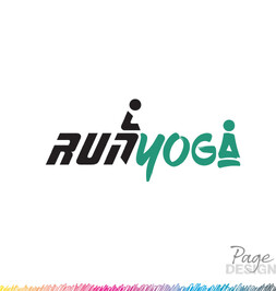 Logo Design by Page Design Ltd for RunYoga, Rotorua, NZ