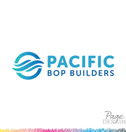 Logo Design by Page Design Ltd for Pacific BOP Builders, Pāpāmoa, NZ