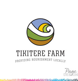 Logo Design by Page Design Ltd for Tikitere Farm, Rotorua, NZ
