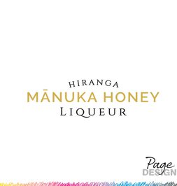 Logo Design by Page Design Ltd for Hiranga Mānuka Honey Liqueur, NZ