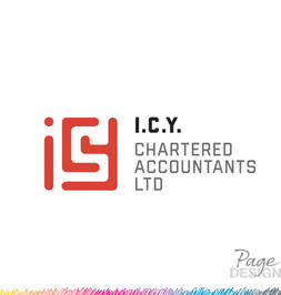 Logo Design by Page Design Ltd for ICY Chartered Accountants, Rotorua, NZ