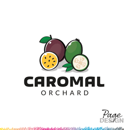 Logo Design by Page Design Ltd for Caromal Orchard, Rotorua, NZ