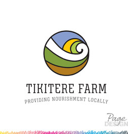 Logo Design by Page Design Ltd for Tikitere Farm, Rotorua, NZ