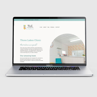 Three Lakes Clinic website design by Page Design Ltd