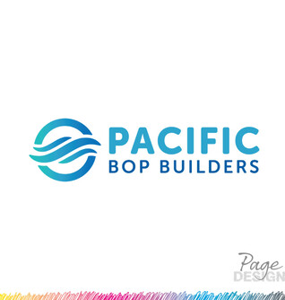 Logo Design by Page Design Ltd for Pacific BOP Builders, Pāpāmoa, NZ