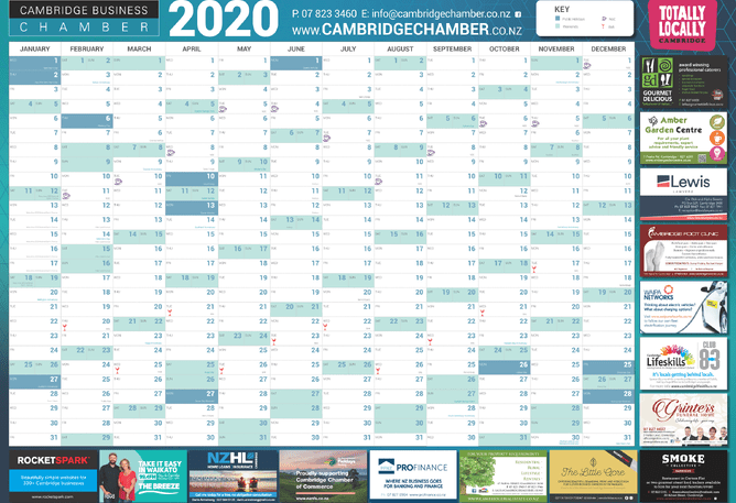 2020 Wall Planners Available Cambridge Chamber Of Commerce 2020 Wall Planners Available Cambridge Chamber Of Commerce