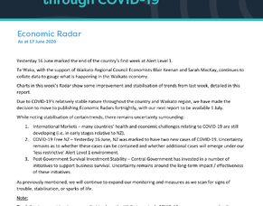 Te Waka- Economic Radar