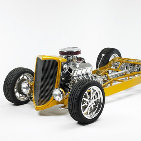 Craig Brown Photographer's studio shot of a hot rod car