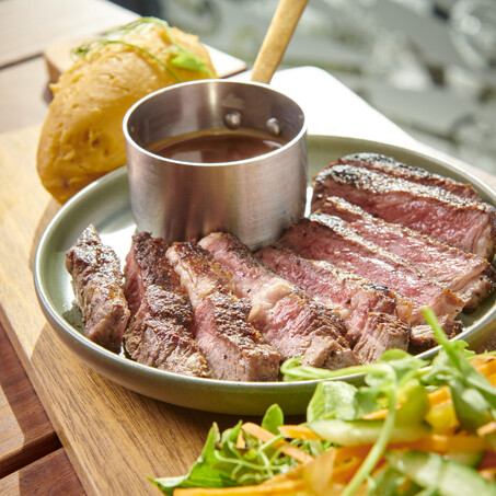 Craig Brown Photographer's studio shot of lamb dish from a restaurant