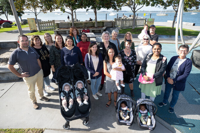 Mums4Mums has put in more than 1500 hours of volunteering to help give support to mums and their babies. Photo: John Borren.