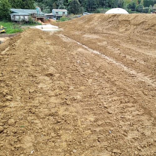 Tect Park Berm Hydroseeding Using Wood Mulch
