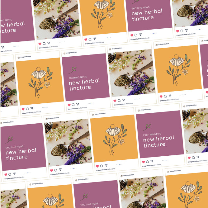 Branding for Sage Intuition. Creative Box Graphic Designer New Zealand