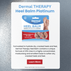 Say Goodbye to Cracked Heels with Dermal Therapy Heel Balm Platinum