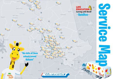 Harold the Giraffe Service Map