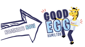 Nominate a good egg graphic with harold the giraffe