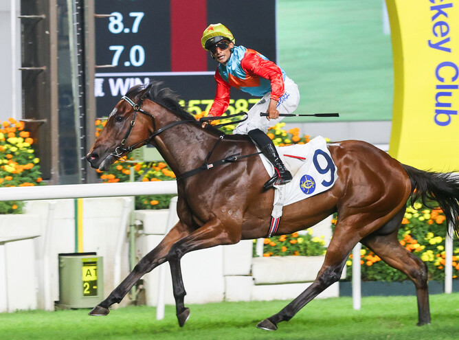 Ka Ying Rising was crowned both Champion Griffin and Most Improved Horse at the Hong Kong Jockey Club Champion Awards.  - Photo: HKJC