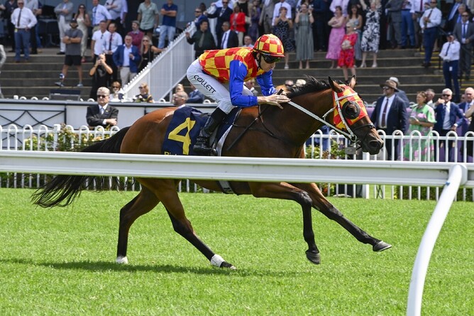 Smart Four-Year-Old Mare Firestorm Claims Well-Deserved Group Two Victory in the Millie Fox Stakes (1300m) at Rosehill. - Photo: bradleyphotos.com.au