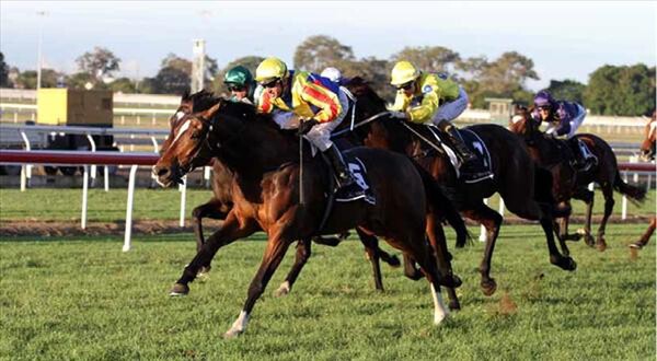 Kingdoms wins the Listed Mercedes Benz Centenary Mile at Eagle Farm - Photo NZTM website