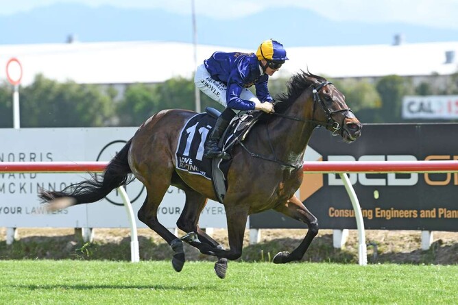 Imwonderfultonight will carry Windsor Park Stud's colours in Saturday's Gr.3 Brighthill Farm Concorde Handicap (1200m) at Ellerslie.   - Photo: Kenton Wright (Race Images)