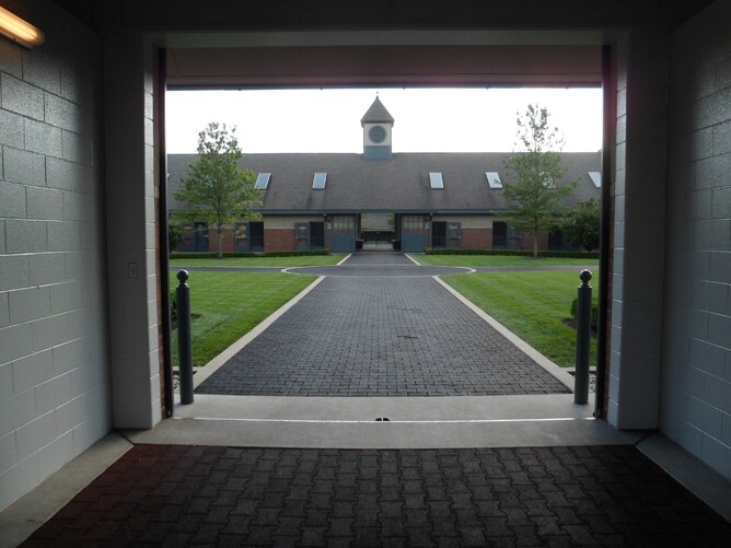 Darley USA, looking towards their stallion barns
