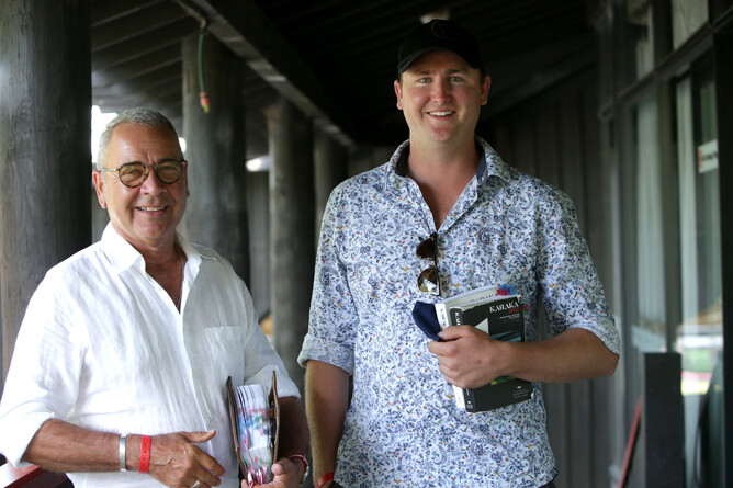 Roger James and training partner Robert Wellwood. Photo: Trish Dunell