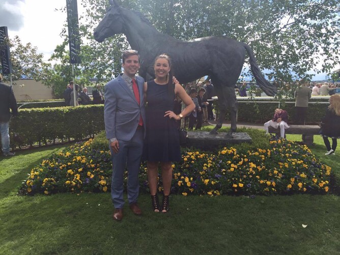 Bevan with Grace Hogan