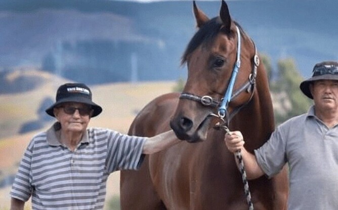 Brian Anderton (left) pictured with his son, and training partner, Shane. - Photo: Supplied
