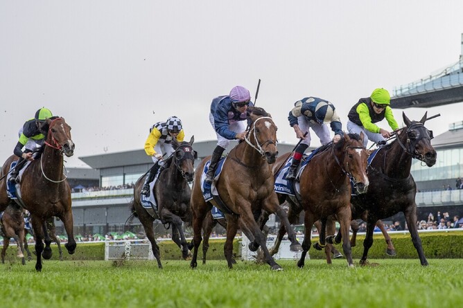No Compromise winning Gr. 1 Metropolitan (2400) at Randwick - Photo:  Bradleyphotos.com.au