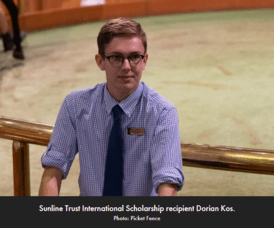 Sky&rsquo;s the limit for Sunline Trust International Scholarship recipient