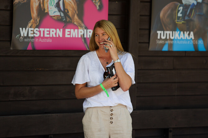 Kacy Fogden was active at Karaka on Monday. Photo: Angelique Bridson.