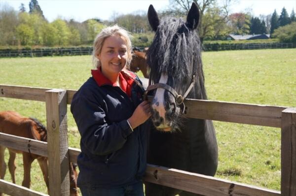 Holly with the lovely foster mare Kate