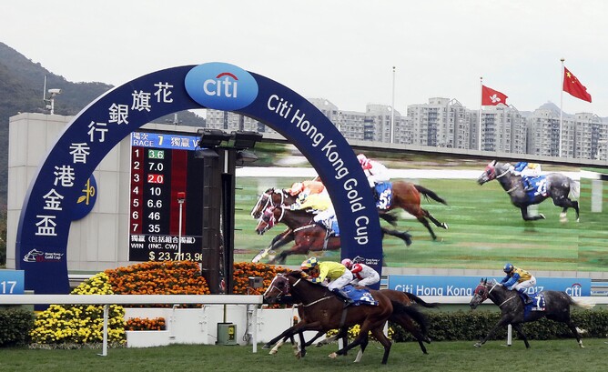 Werther winning the Hong Kong Gold Cup. Photo: Darryl Sherer