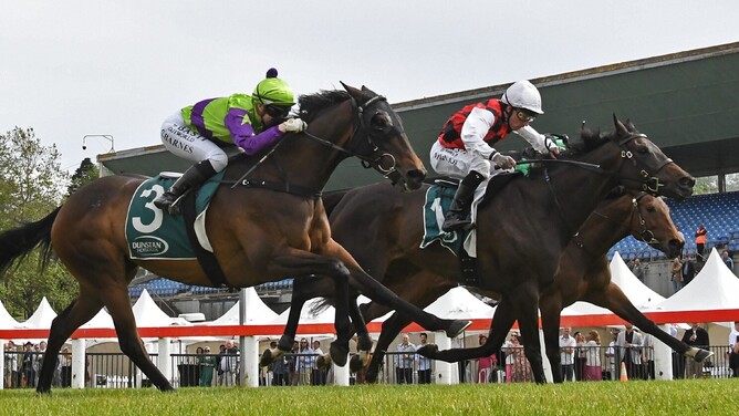 La Crique winning the Gr.2 Auckland Thoroughbred Breeders’ Stakes (1400m) at Pukekohe on Saturday. - Photo: Kenton Wright (Race Images)