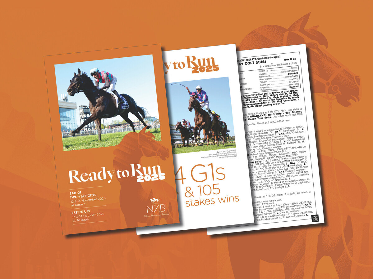 2025 Ready to Run Catalogue LIVE! New Zealand Thoroughbred Breeders