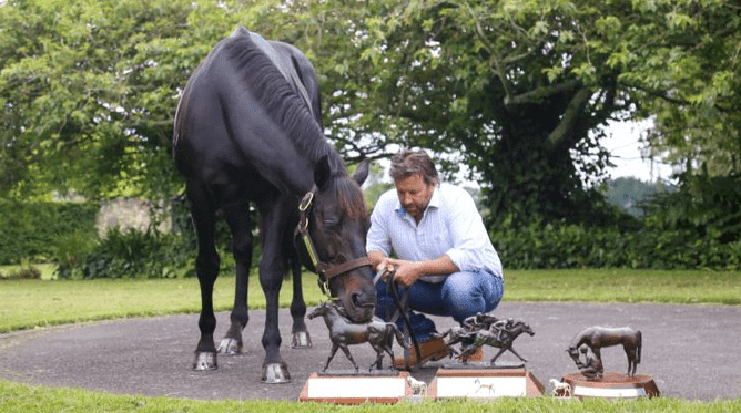 Champion stallion Savabeel, pictured with Waikato Stud principal Mark Chittick.  - Photo: Supplied