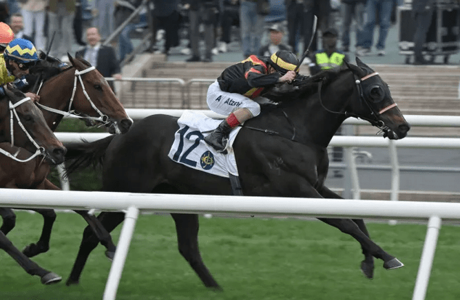 Nimble Nimbus wins the Gr.3 Centenary Vase Handicap at Sha Tin on Sunday - Photo: Hong Kong Jockey Club