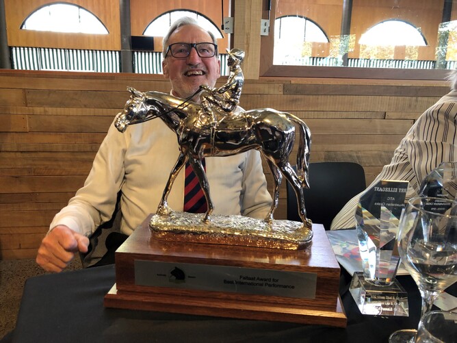 Don Goodwin, recipient of the Faltaat Award for Best International Performance