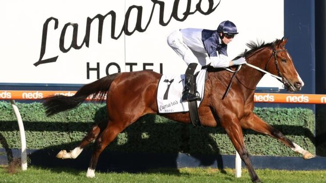 Smart three-year-old Inundation winning at Caulfield  - Photo: Bruno Cannatelli