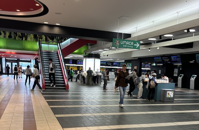 A shopping mall type facility.