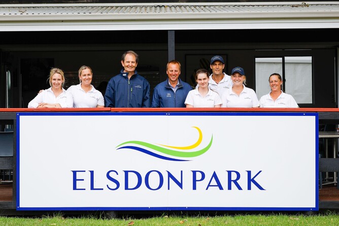 Members of the Elsdon Park team at Karaka.  - Photo: Ange Bridson