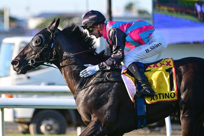 Antino scores a stunning victory in the Gr.1 Doomben Cup (2000m) on Saturday.  - Photo: Grant Peters