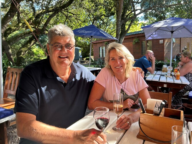 Dirk and Nicci Oberholster of Totara Park Stud - Photo: Supplied