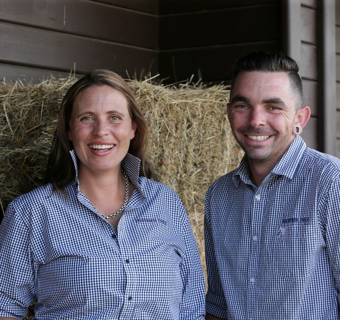 Libby and Sam Bleakley. Photo: Trish Dunell