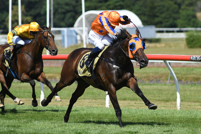 Avantage makes in Group One win number six as she takes out the Gr.1 JR & N Berkett Telegraph (1200m) at Trentham