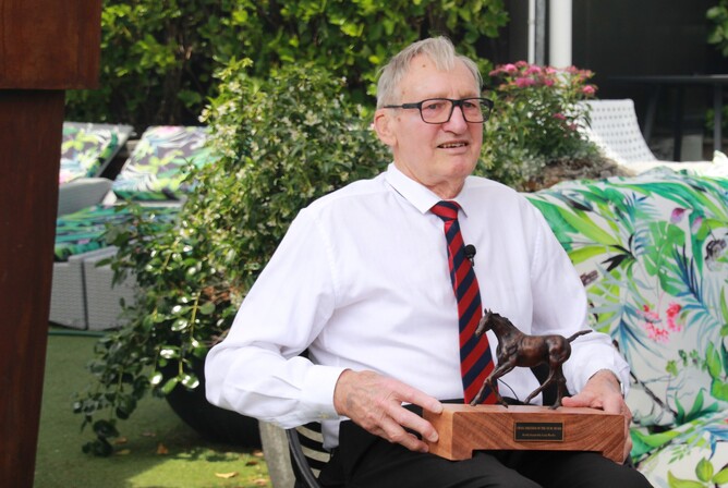 2020-21 Small Breeder of the Year Don Goodwin. - Photo: NZTBA