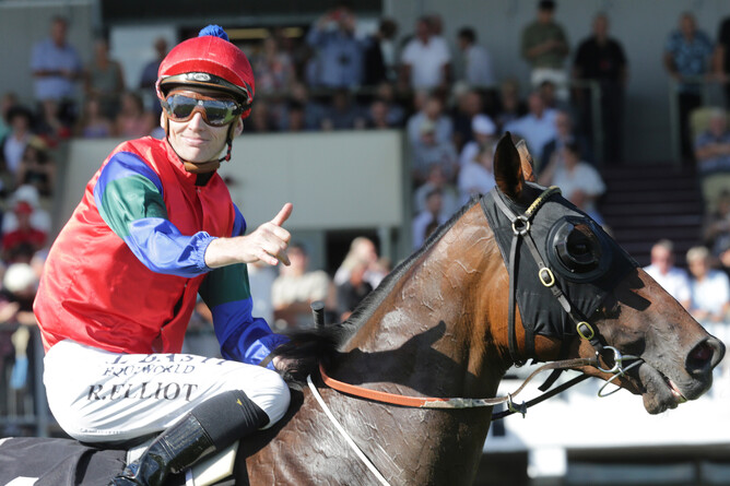 Ryan Elliot gives the thumbs up after his Derby triumph - Photo: Kirstin Ledington