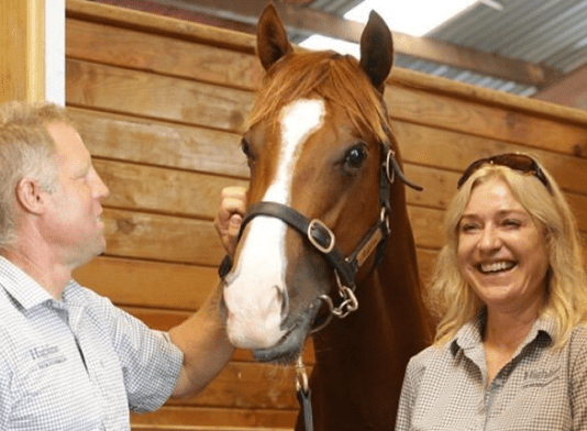 Cam and Eva Heron of Highline Thoroughbreds - Photo: Supplied