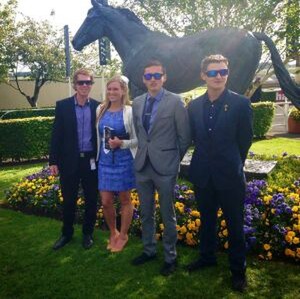 Dylan Treweek, Katie Barr, Nick Fursdon, Benji King at The Curragh