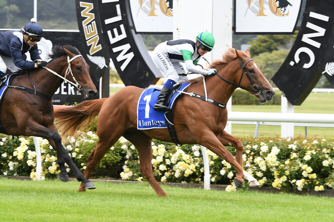 Flashy chestnut colt Stormy repaid the faith of punters who installed him as a $1.50 favourite as he powered to victory in the Gr.2 Pete’s Joinery, Precise Design & Build Wakefield Challenge Stakes (1100m) at Trentham.